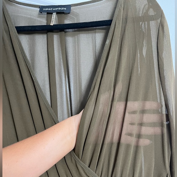 Naked wardrobe olive long sleeve dress 🫒 🍸 - Picture 7 of 7